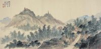 钱镜塘（1907～1983）松江畲山图