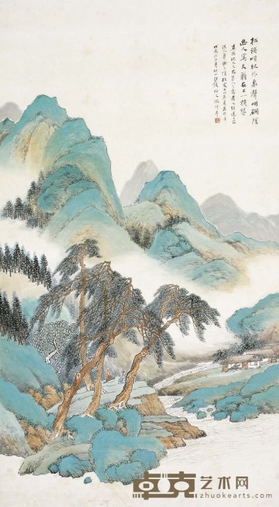 汪琨（1877～1946） 松涧幽居图 