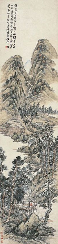 吴 滔（1840～1895） 溪山隐逸图