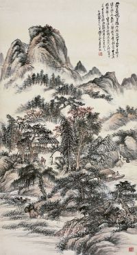 赵云壑（1874～1955） 策杖寻秋图