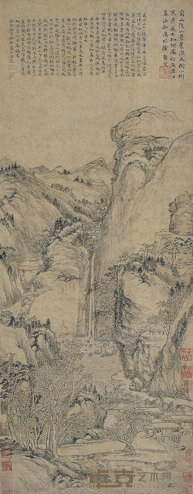 王绂（1362～1416）清溪渔隐图 