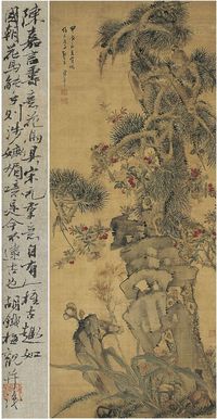 陈嘉言（1599～1678后）吉祥花鸟图