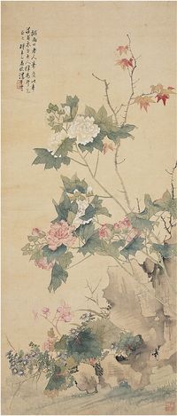 汤世澍（1831～1902）芙蓉湖石图