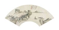 钱杜（1764～1845）湖山泛舟图