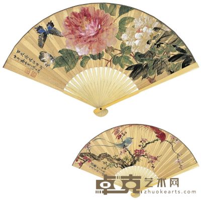 张大壮（1903～1980）花开富贵·眉寿图 