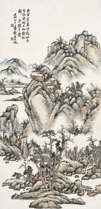 吴征（1878～1949）寒泉远岫图