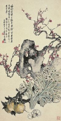 吴征（1878～1949）眉仙祝寿图