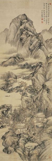 胡铁梅（1848～1899）江上草堂图