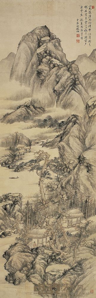 胡铁梅（1848～1899）江上草堂图 