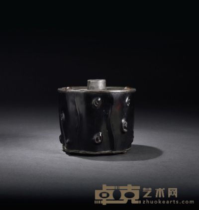 清·紫檀茶叶罐 