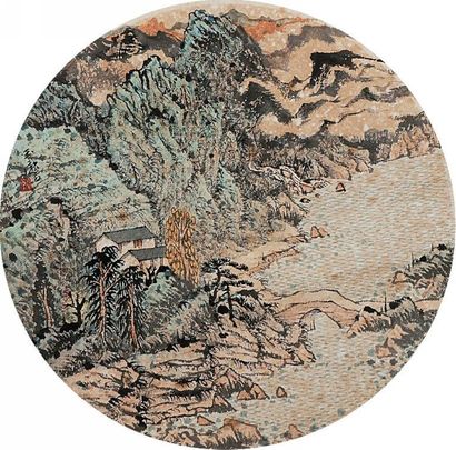 宋玉麟 山水 镜心