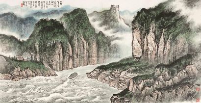 黄纯尧 1994年作 山水 立轴