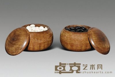 民国 黄杨木盒围棋 （一套） 直径13cm