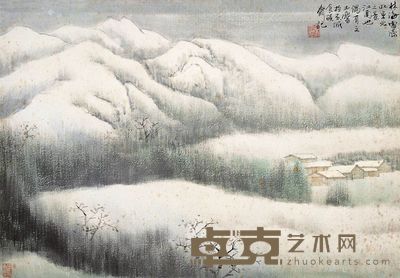 宋玉麟 林海雪原 镜心 34×49cm