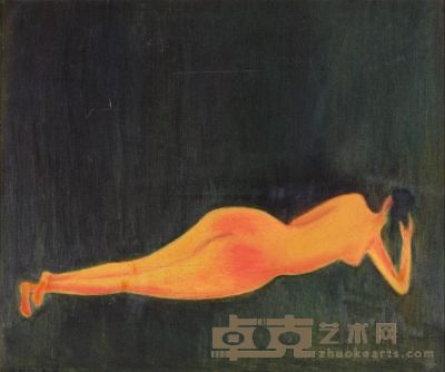 王攀元 1988年作 裸女（思） 60.5×72.5cm