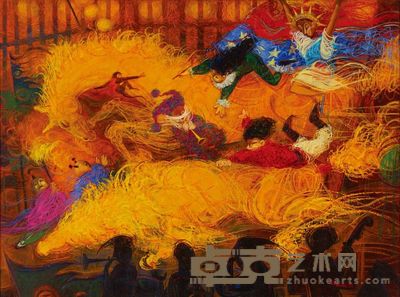 许敏雄 1993年作 彩排 96.5×130cm