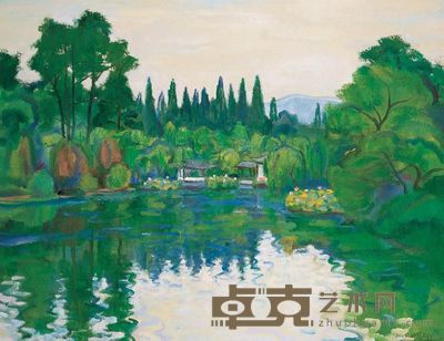 陈钧德 2005年作 曲院风荷 70×90cm