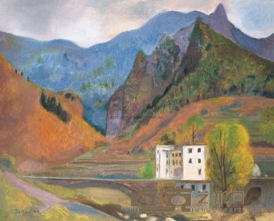 朝戈 2004年作 风景 50×60cm