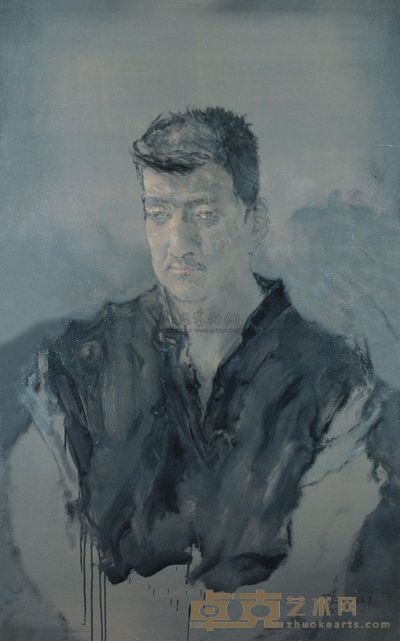 彭斯 2007年作 笑我清像 138×88cm