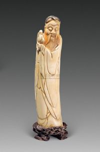 清中期 象牙雕寿星像