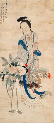 项文彦 麻姑献寿 立轴