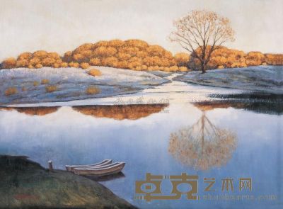 张安亭 2001年作 风景 80×62cm