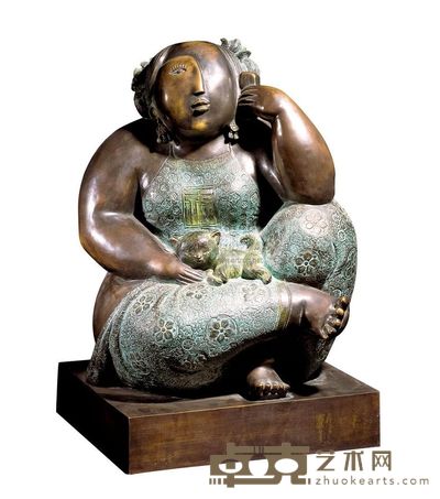 徐柯生 2007年作 大阿福 高55cm