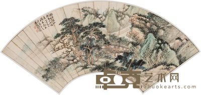 尤小云 山水 镜框 18×51cm