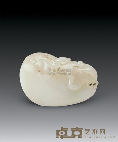 白玉籽料雕件 长5.5cm