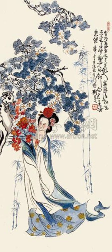 刘旦宅 人物 立轴83×36cm