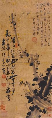 汪士慎 墨梅 立轴