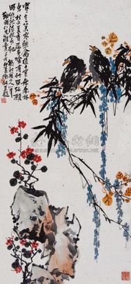 陈师曾 花鸟 立轴