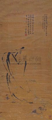 吴小仙 人物 立轴