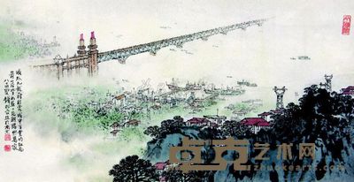 钱松嵒 城外 横幅 44×84cm