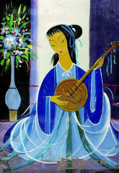 林风眠 仕女图 91×62cm