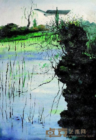 吴冠中 江南小景 89×61cm