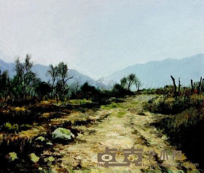 崔宝珊 山路 60×70cm