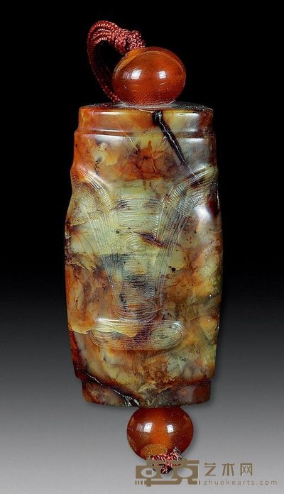 良渚文化 三棱形坠 长4.6cm；重53g
