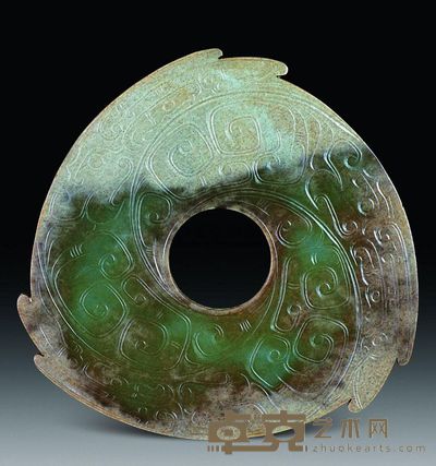 西周 青玉璇玑 长19.5cm；重582g