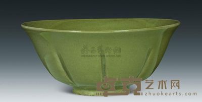 宋代 耀州窑青釉出筋碗 高8cm；口18cm；底6.5cm
