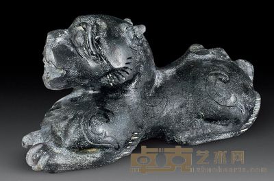 汉代 琉璃瑞兽 长5.5cm；重34g