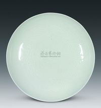 宋代 定窑白釉龙纹盘