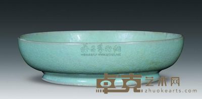 宋代 汝窑小洗 高3.4cm；口13cm；底9.5cm