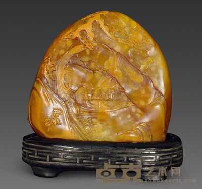清代 野航田黄摆件 9.1×9.7×4.4cm；重490g