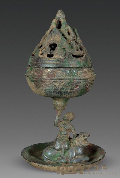 汉代 青铜熏炉 重1116g；高20.6cm