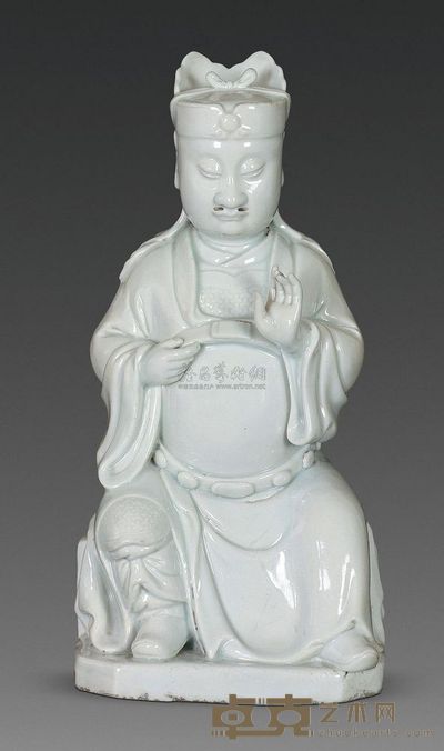 明代 文官坐像 高25cm