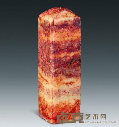 民国 寿山章料 82.15×24.90×24.95mm；重136.299g