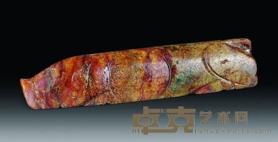 汉代 青白玉猪握 长12.1cm；重150g
