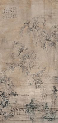董邦达 山水 立轴