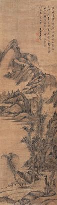 王原祁 山水 立轴